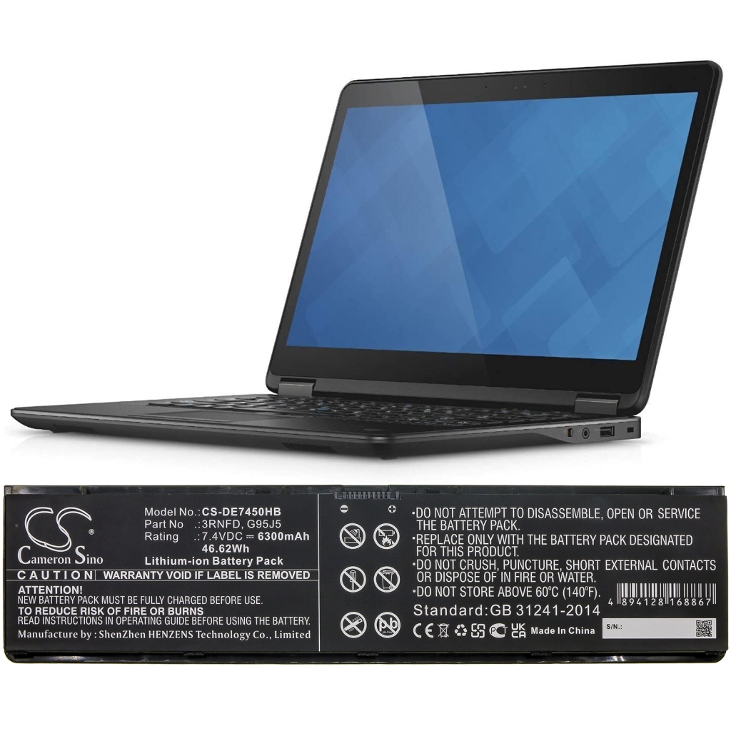 Batteria notebook DELL CS-DE7450HB