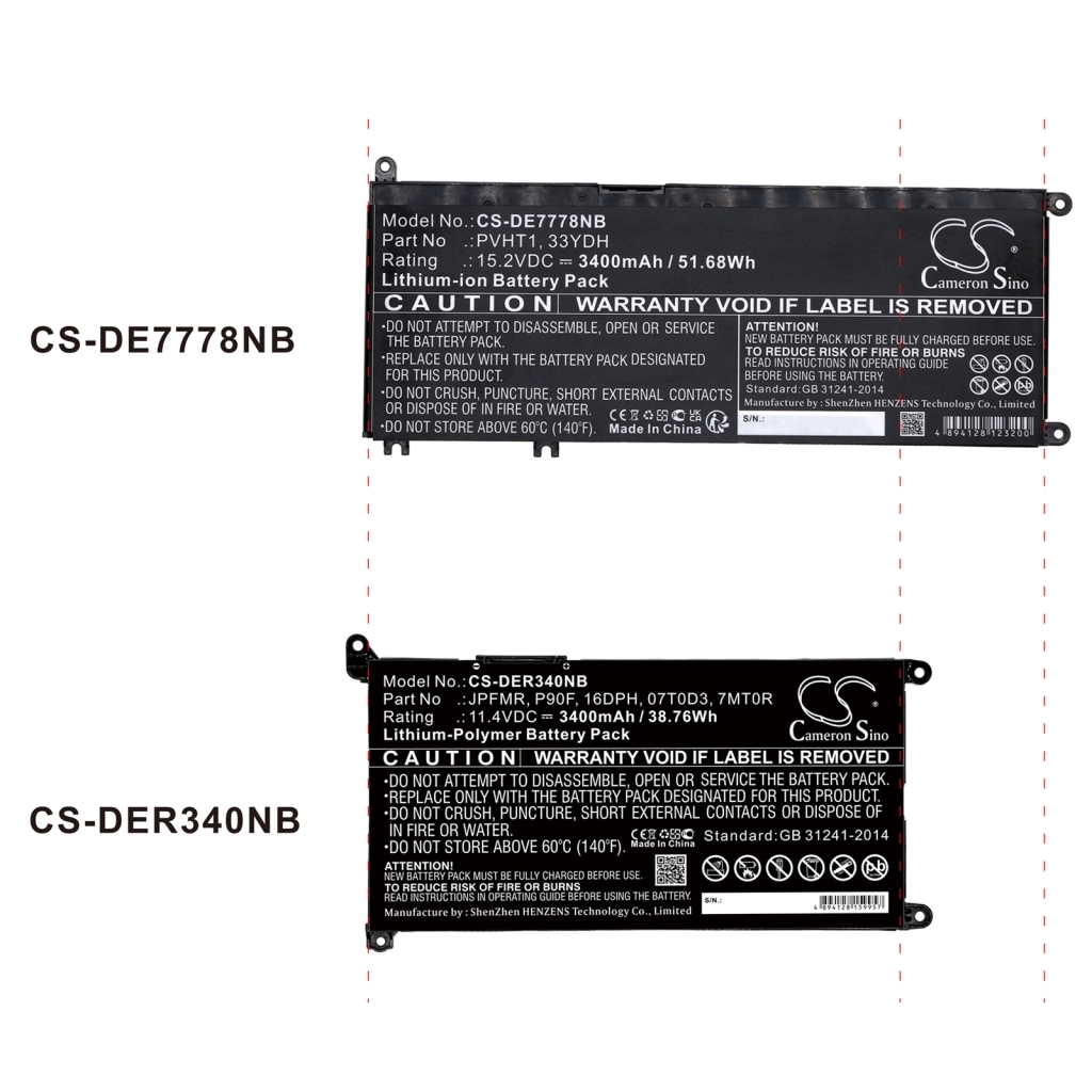 Batteria notebook DELL N041L3490-D1756CN