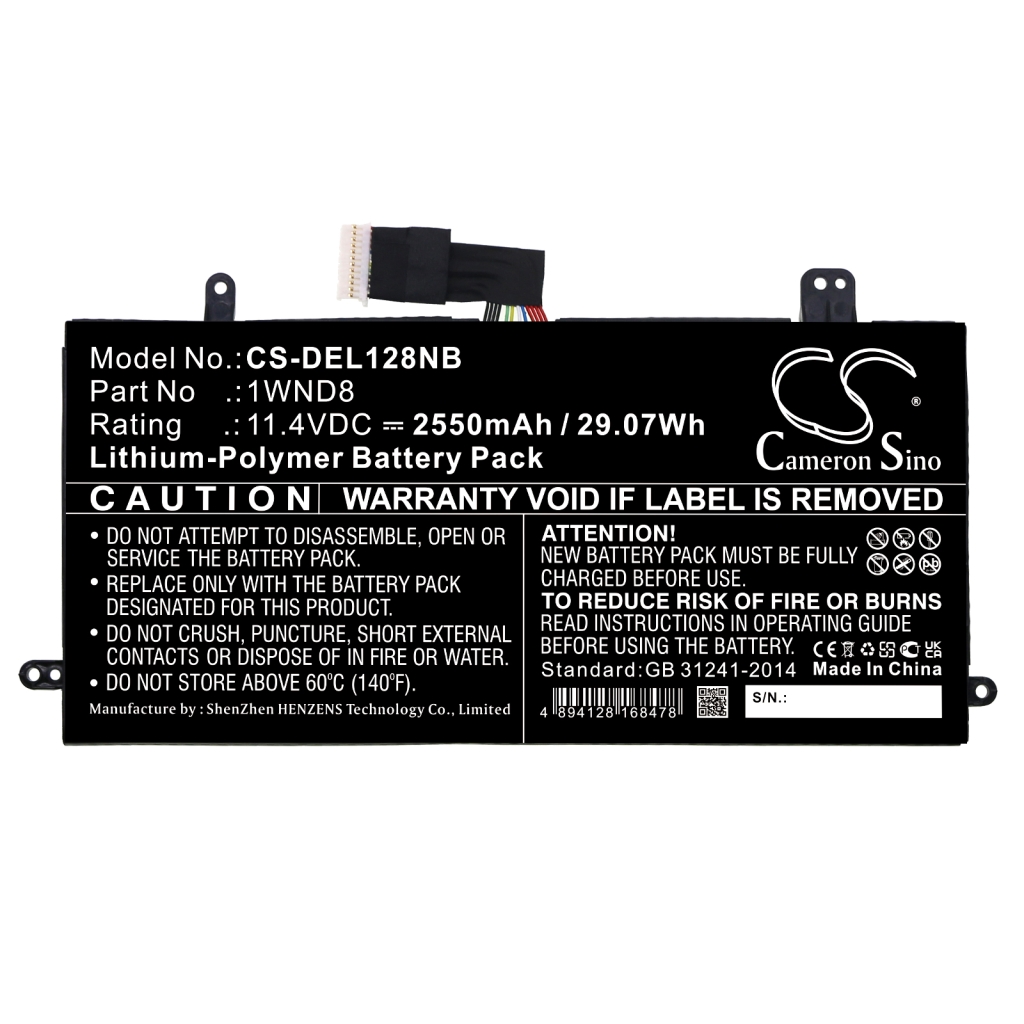 Notebook battery DELL CS-DEL128NB