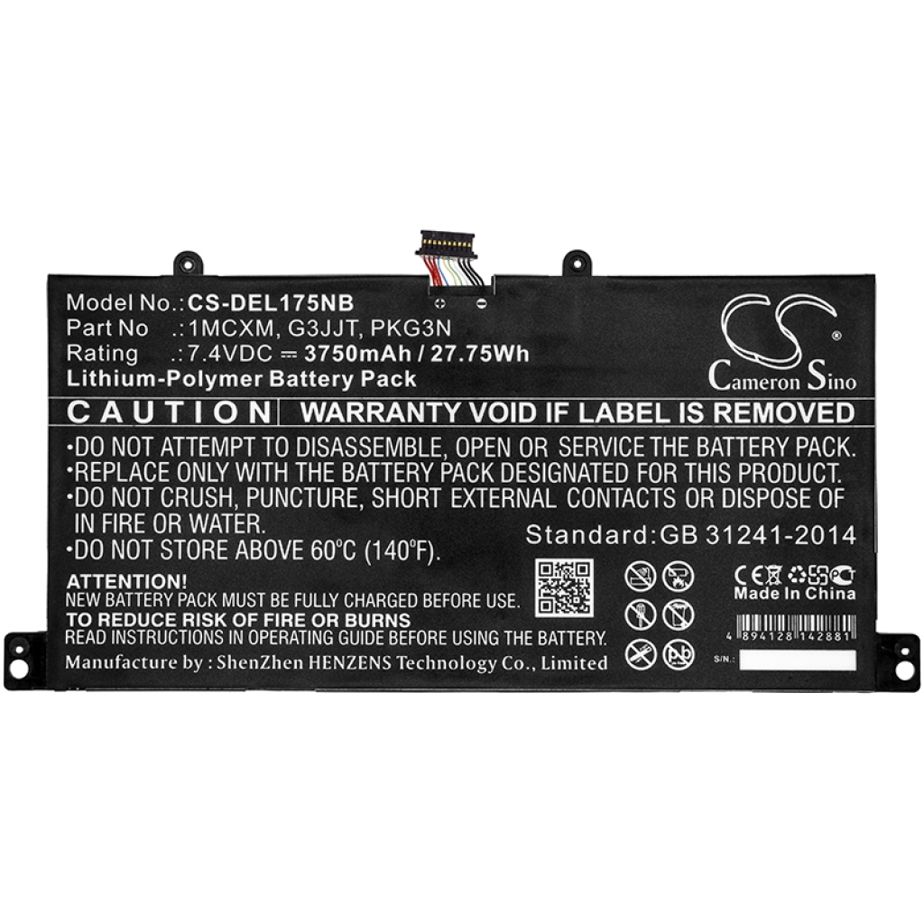 Notebook battery DELL CS-DEL175NB