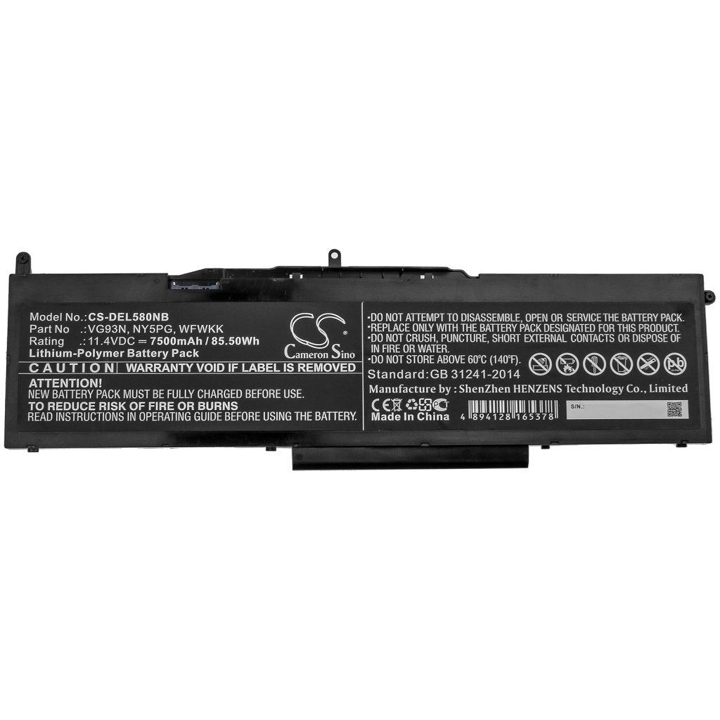 Batteria notebook DELL CS-DEL580NB