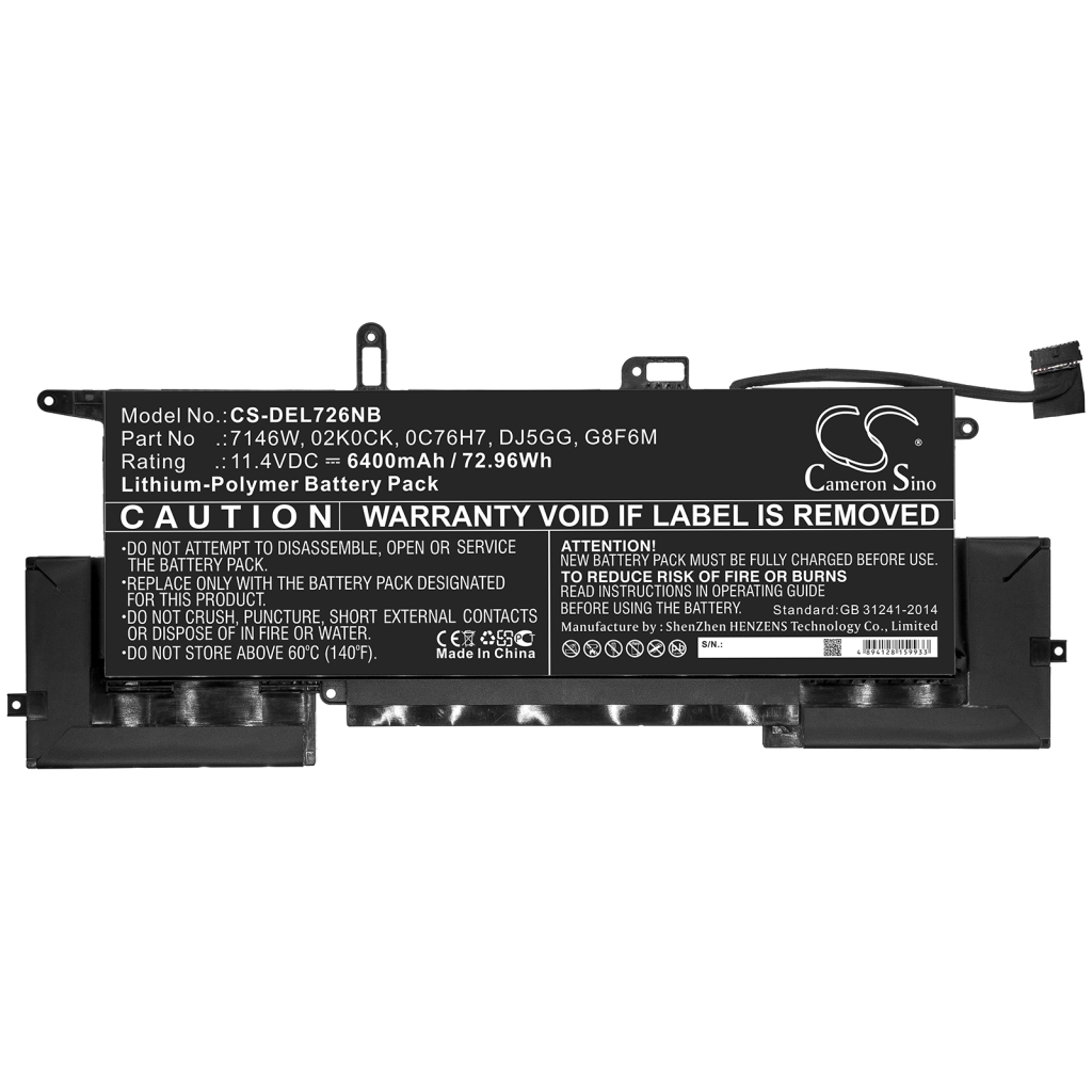 Batterie Sostituisce G8F6M