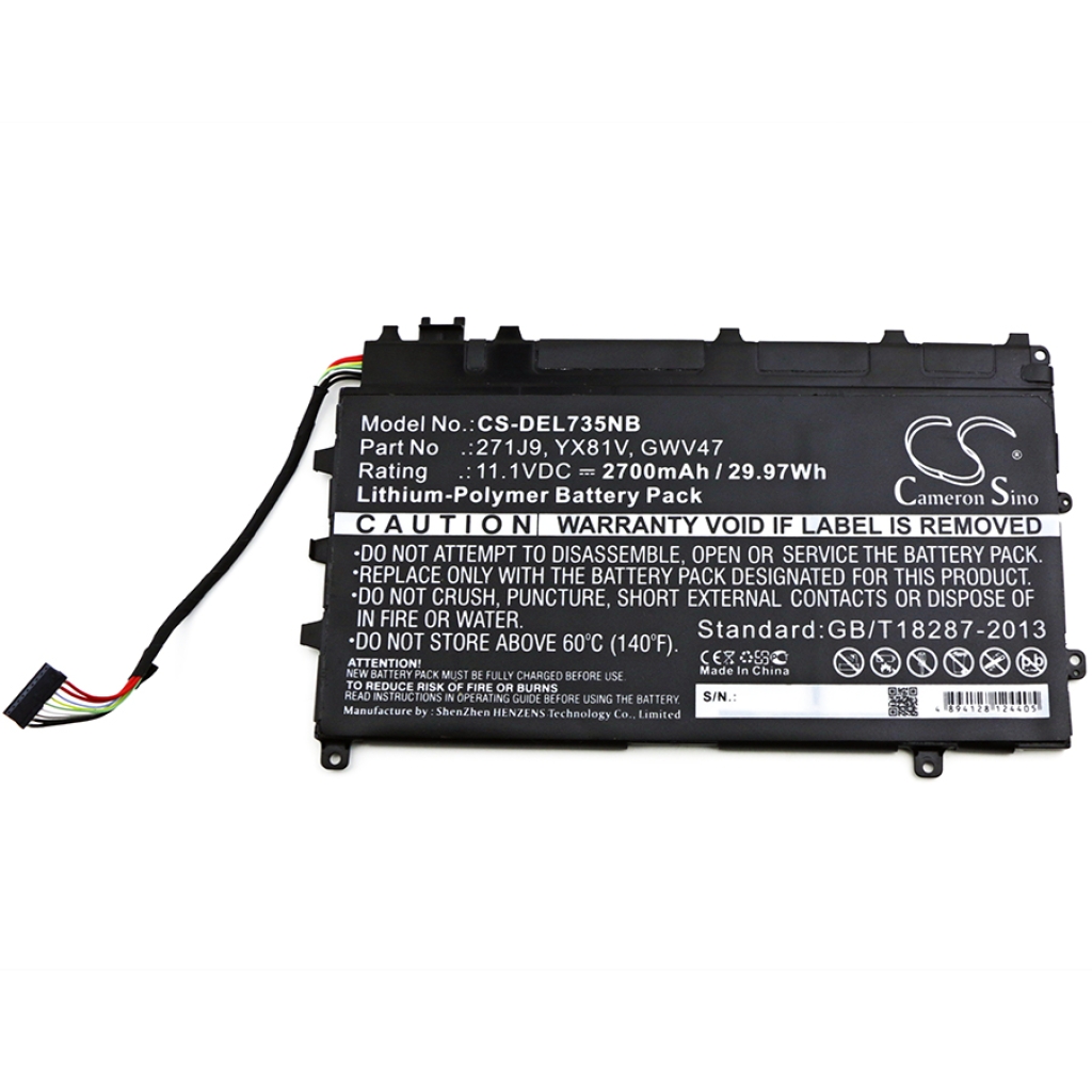 Batteria notebook DELL CS-DEL735NB