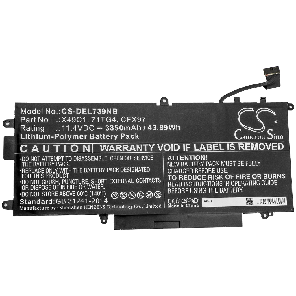 Notebook battery DELL Latitude 5289 2-in-1