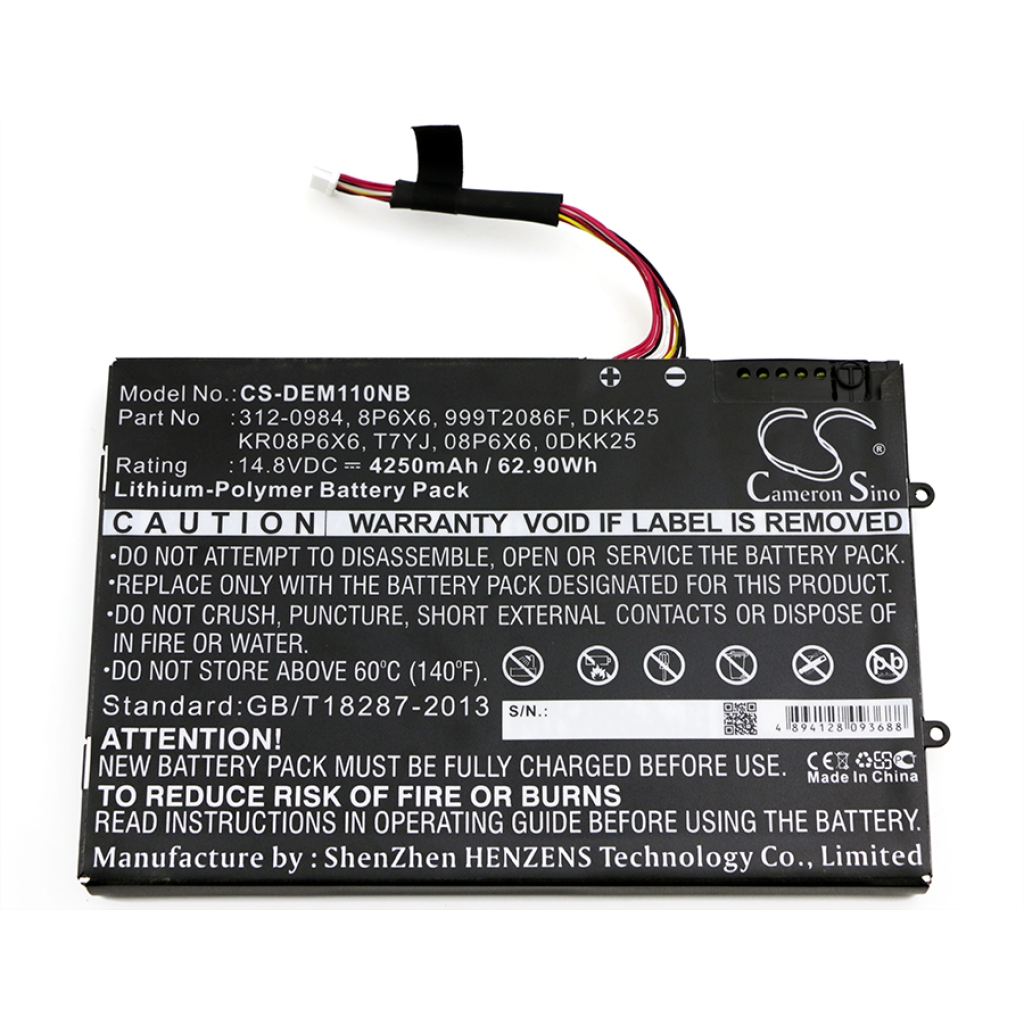 Battery Replaces 999T2086F