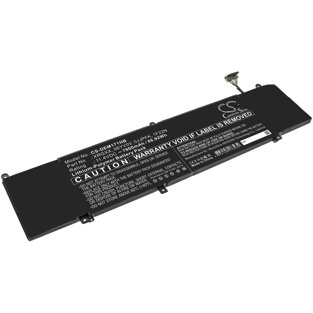 Notebook battery DELL Alienware m17 P37E