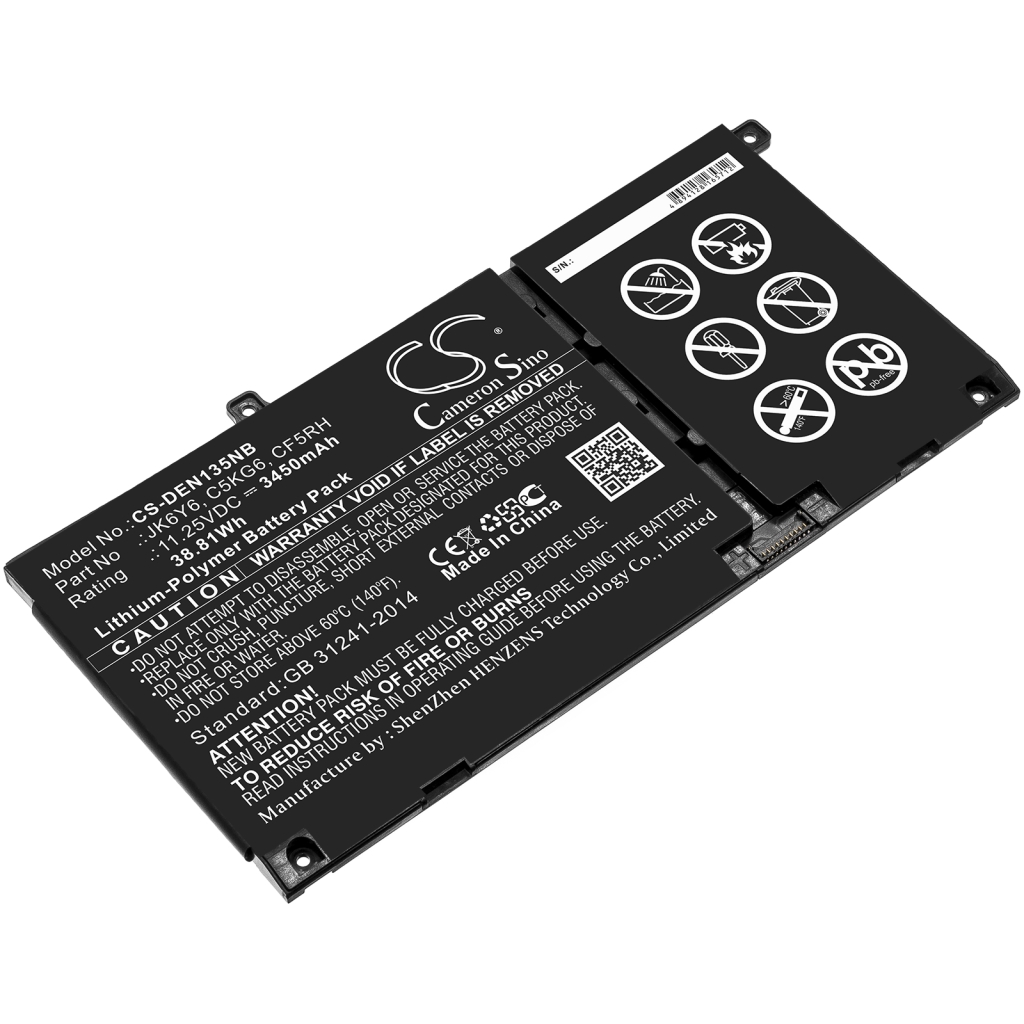 Sostituzione della batteria compatibile per DELL C5KG6,CF5RH,JK6Y6