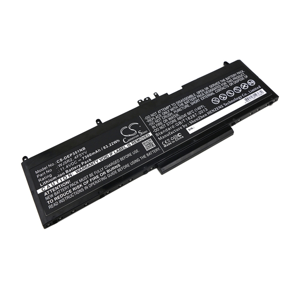 Sostituzione della batteria compatibile per DELL 4F5YV,WJ5R2