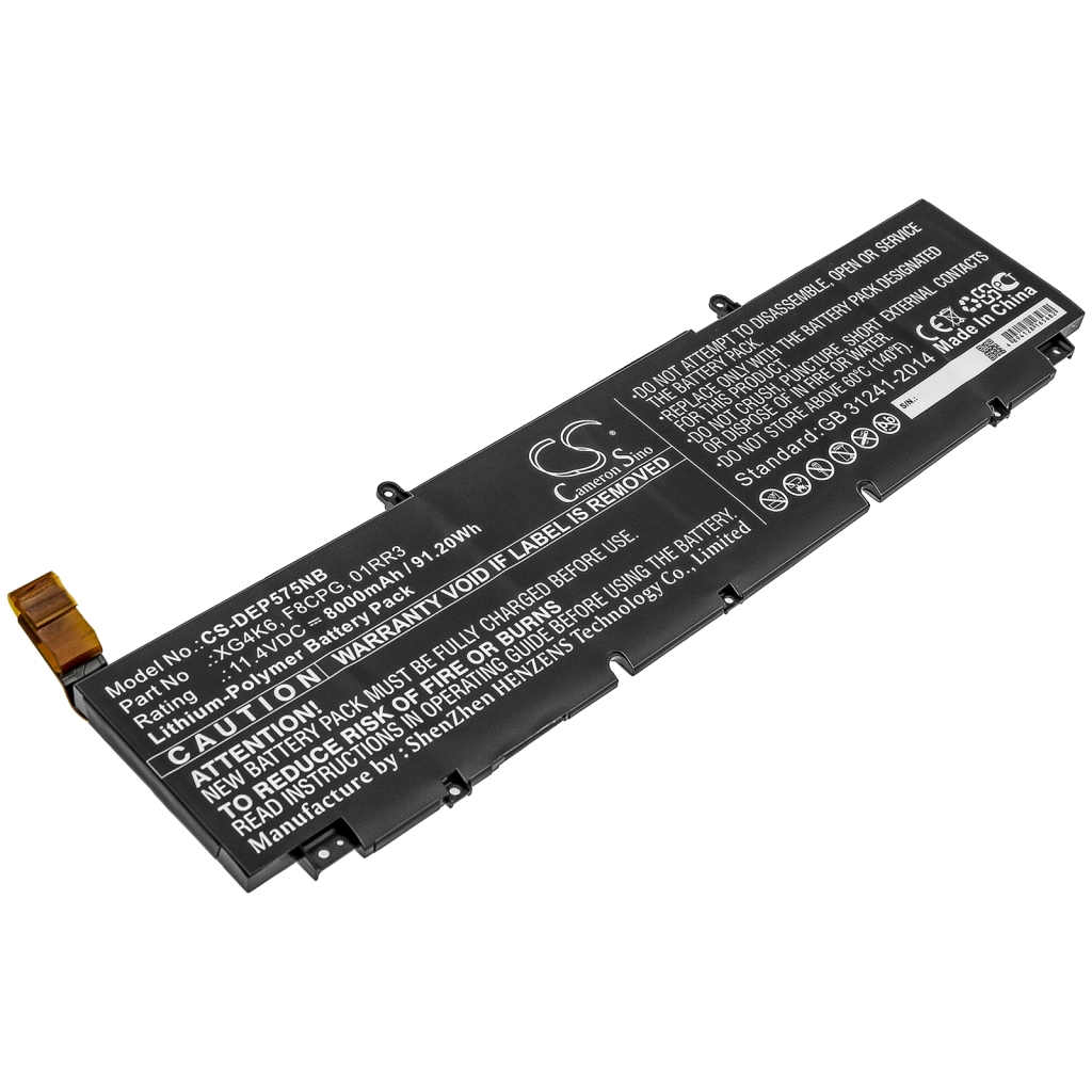 Sostituzione della batteria compatibile per DELL 01RR3,F8CPG,XG4K6