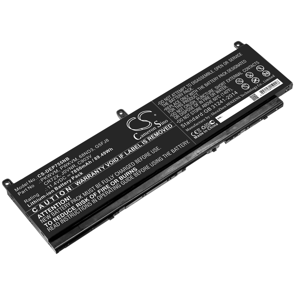 Notebook battery DELL CS-DEP755NB