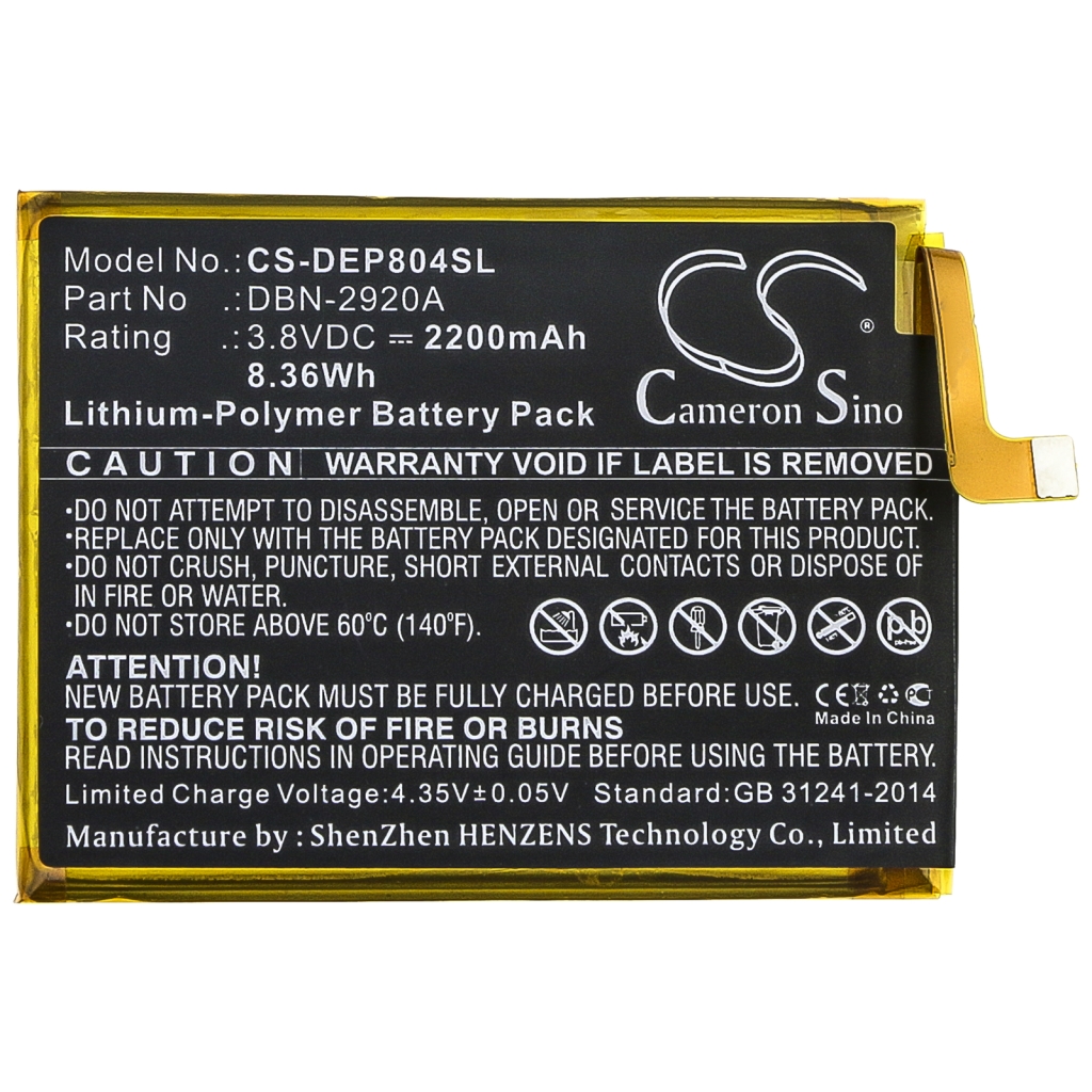 Batterie Sostituisce DBN-2920A