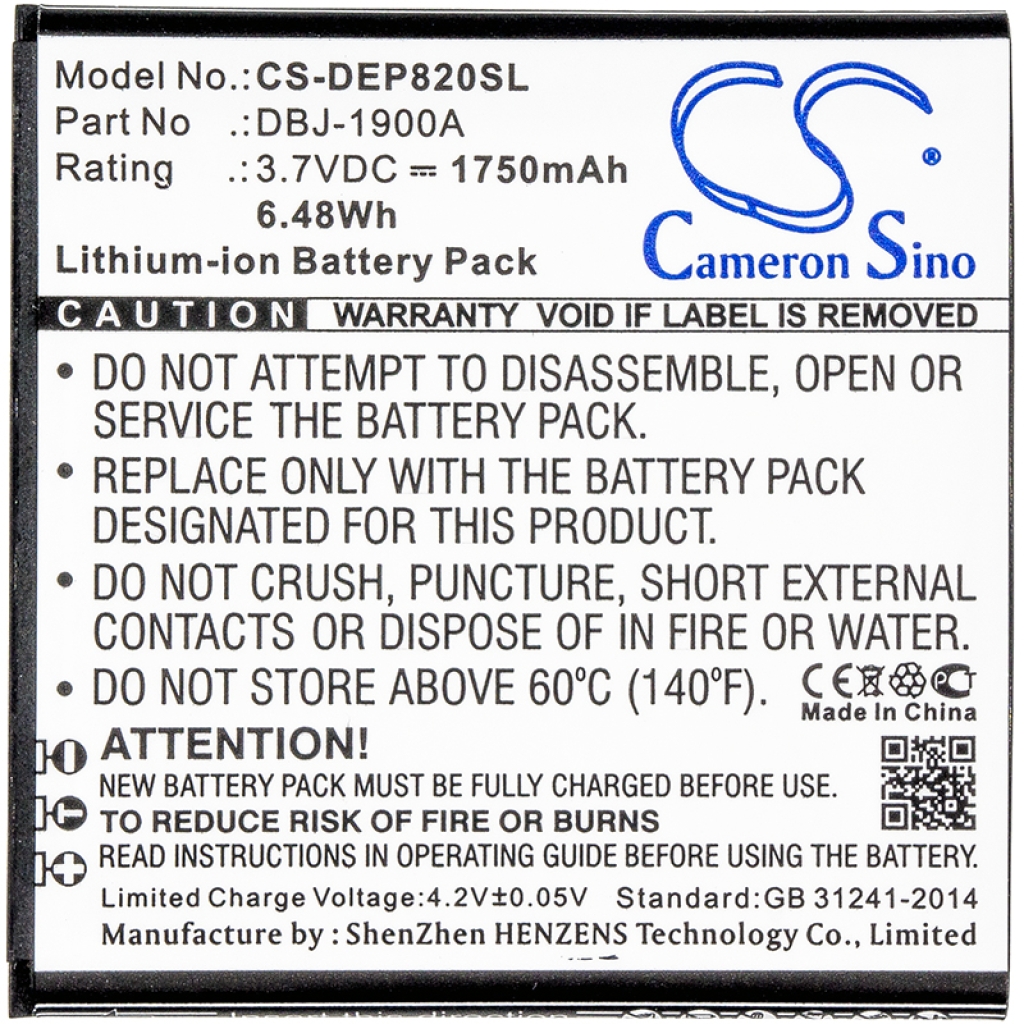 Sostituzione della batteria compatibile per Doro DBJ-1900A