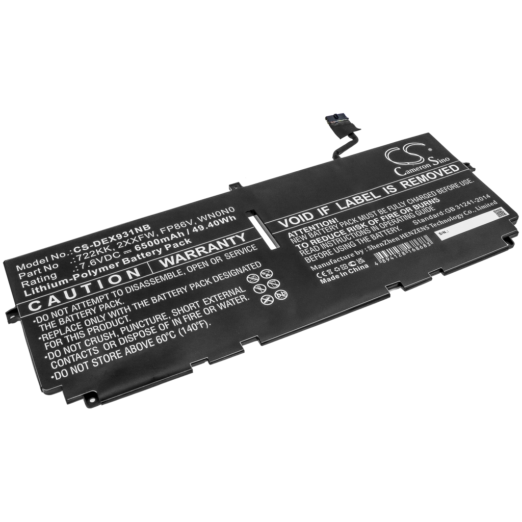 Notebook battery DELL CS-DEX931NB