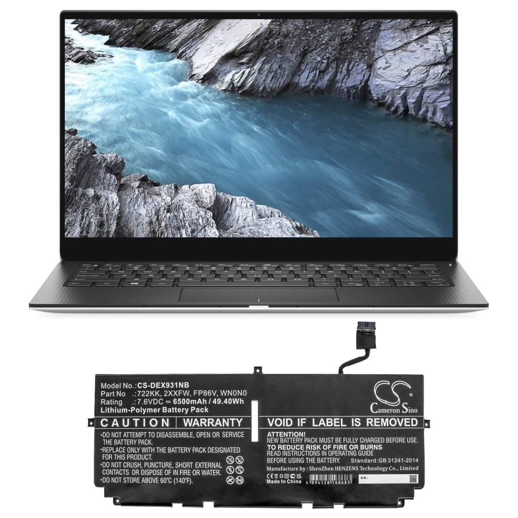 Notebook battery DELL XPS 13 9380