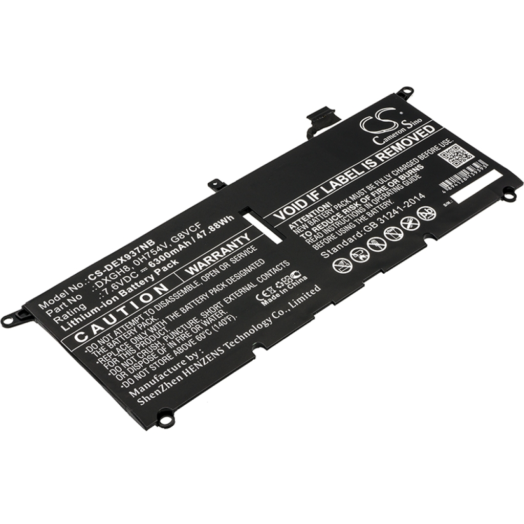 Sostituzione della batteria compatibile per DELL 0H754V,DXGH8,G8VCF