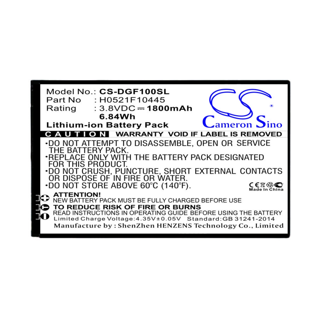 Batterie Sostituisce H0521F10445