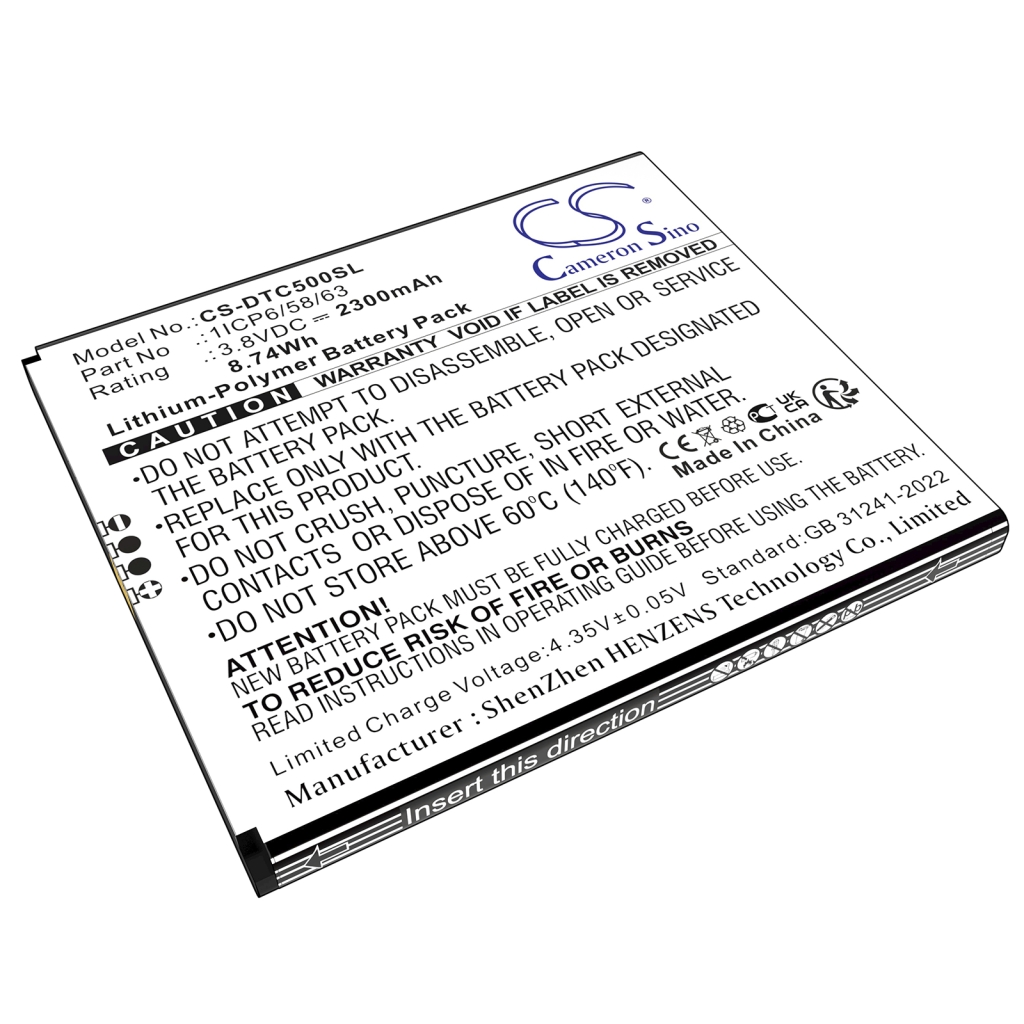 Batteria della stampante Datecs CS-DTC500SL