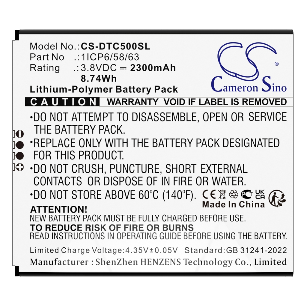 Batterie Sostituisce 1ICP6/58/63