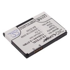 Compatible battery replacement for HTC 35H00118-00M,BA S330,JADE160