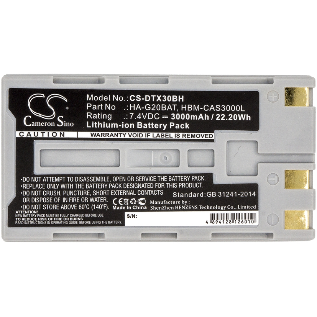 Codice a barre, batteria dello scanner Casio DT-X30G