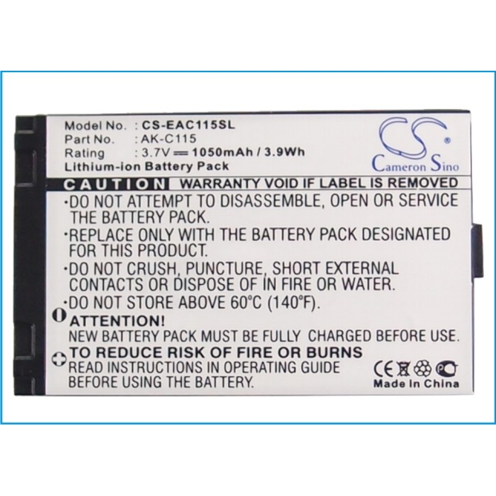 Sostituzione della batteria compatibile per Emporia AK-C115