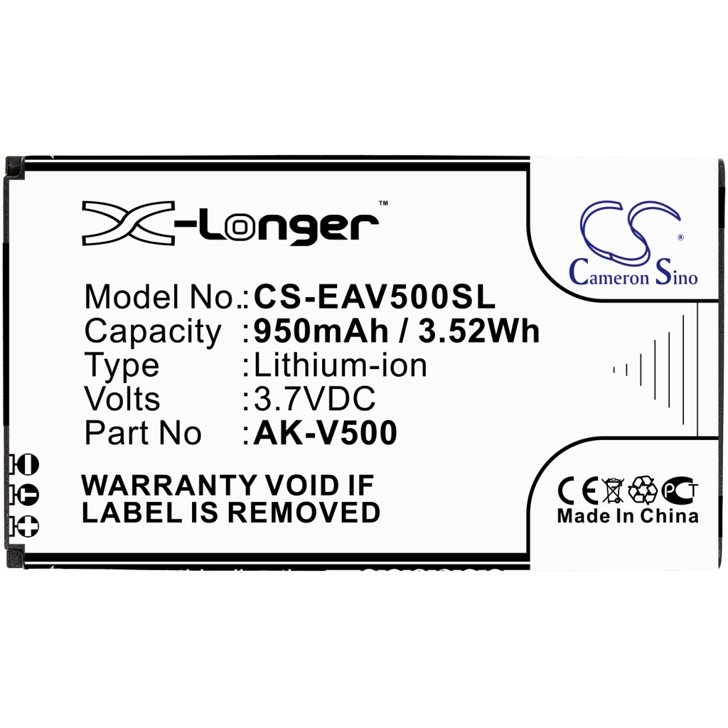 Batterie Sostituisce AK-V500