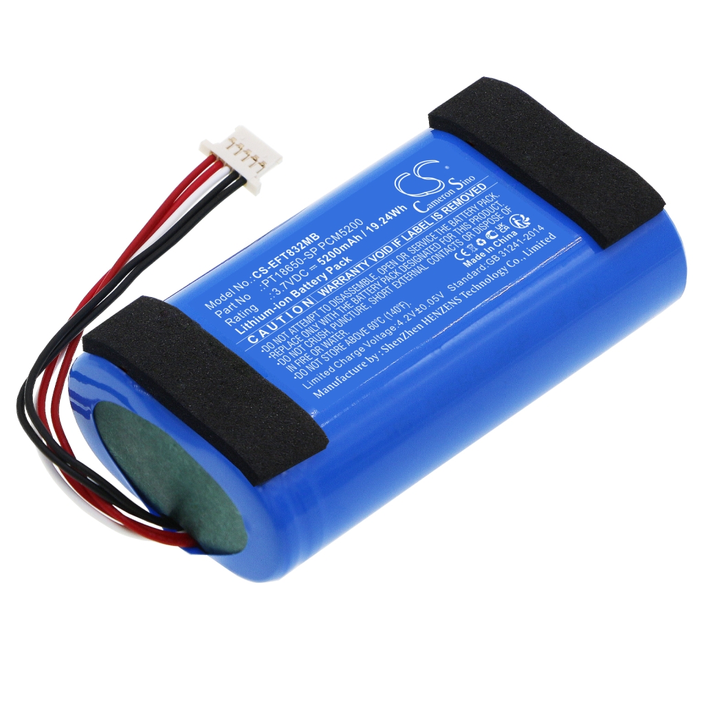 Sostituzione della batteria compatibile per Eufy PT18650-SP PCM5200