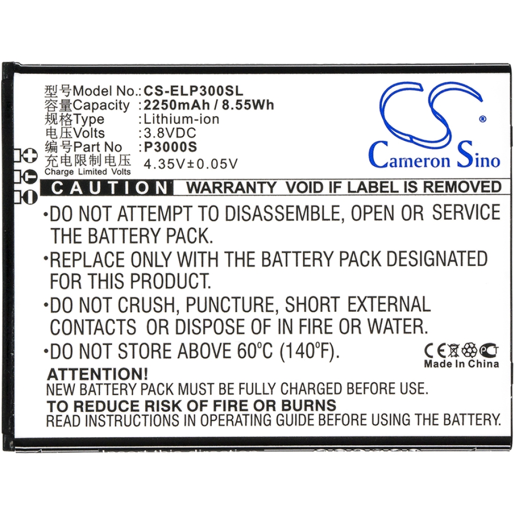 Batterie Sostituisce P3000S