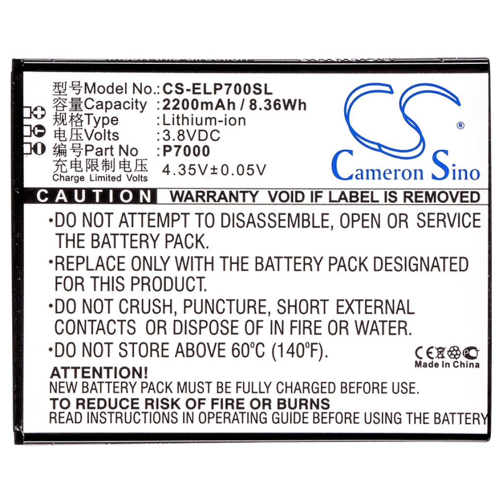 Batterie Sostituisce P7000