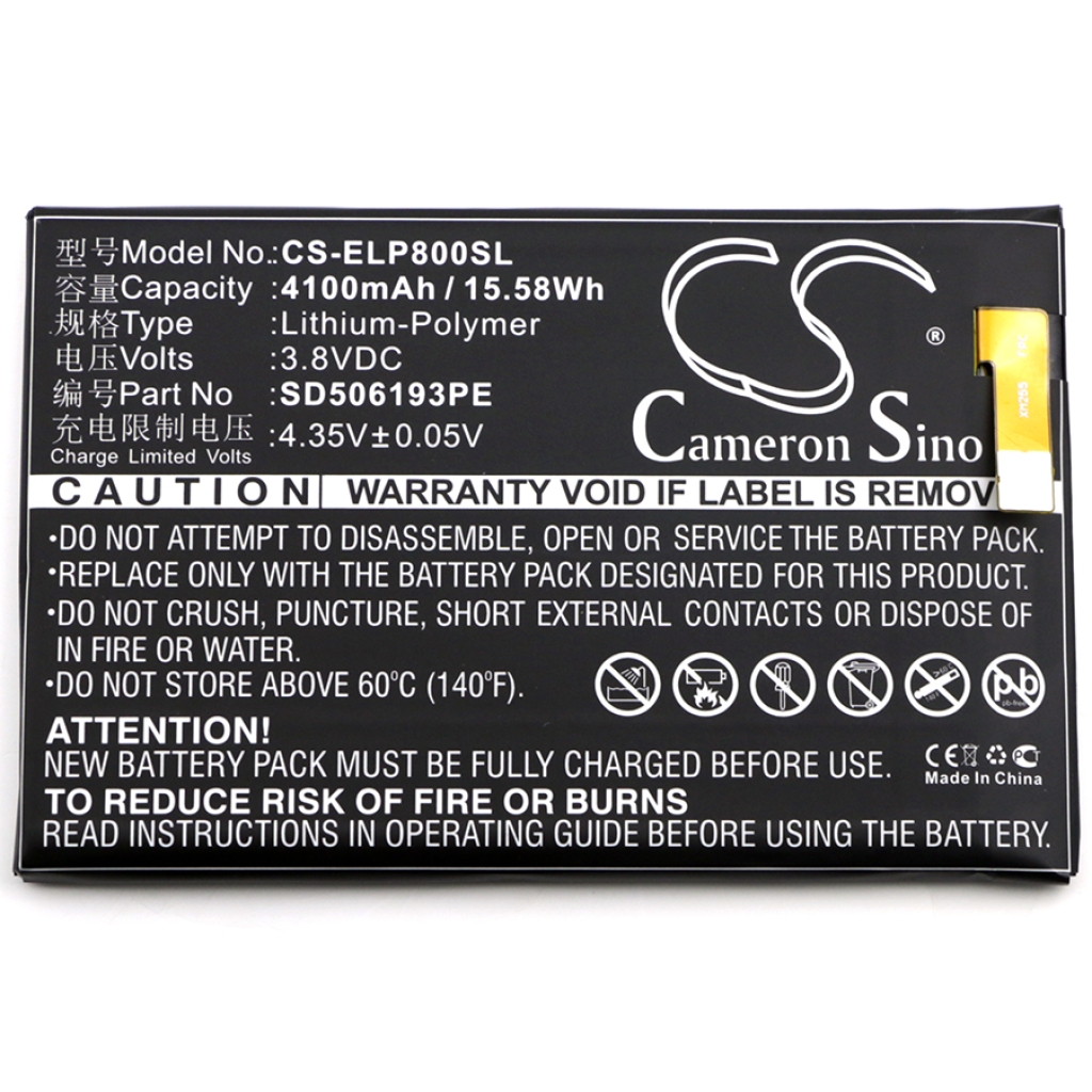 Compatible battery replacement for Elephone SD506193PE