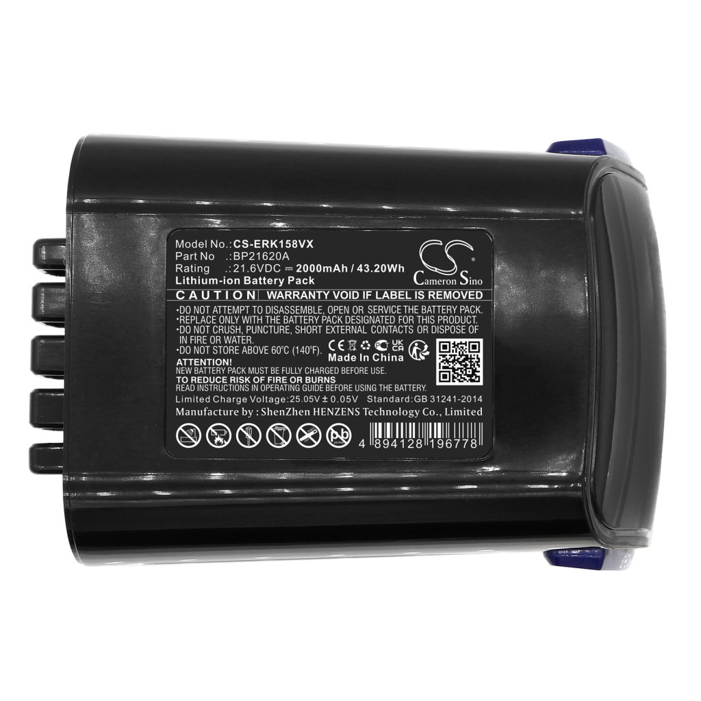 Batteria a vuoto Eureka PowerPlush Z0701B (CS-ERK158VX)