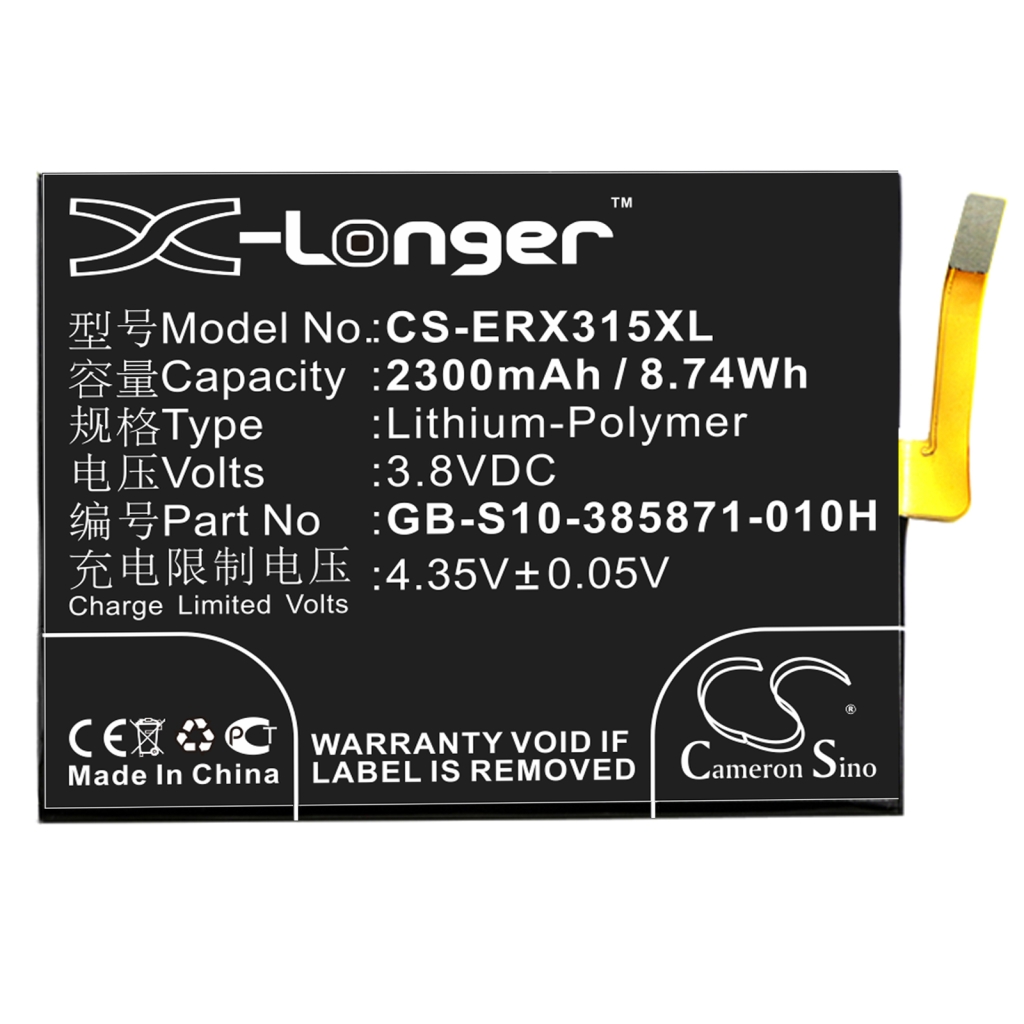 Batteria del telefono cellulare Sony Ericsson Xperia XA LTE (CS-ERX315XL)