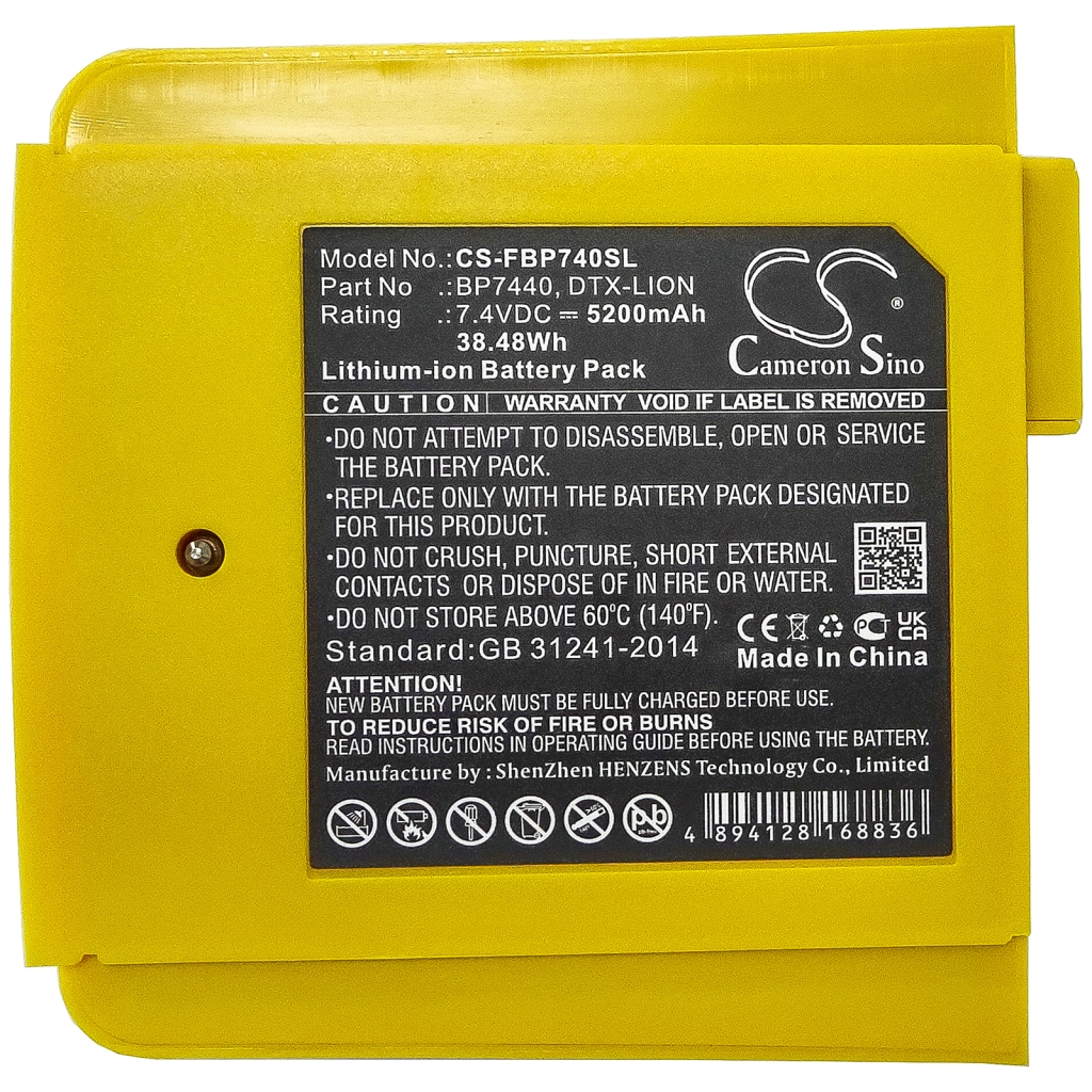 Sostituzione della batteria compatibile per Fluke BP7440,DTX-LION