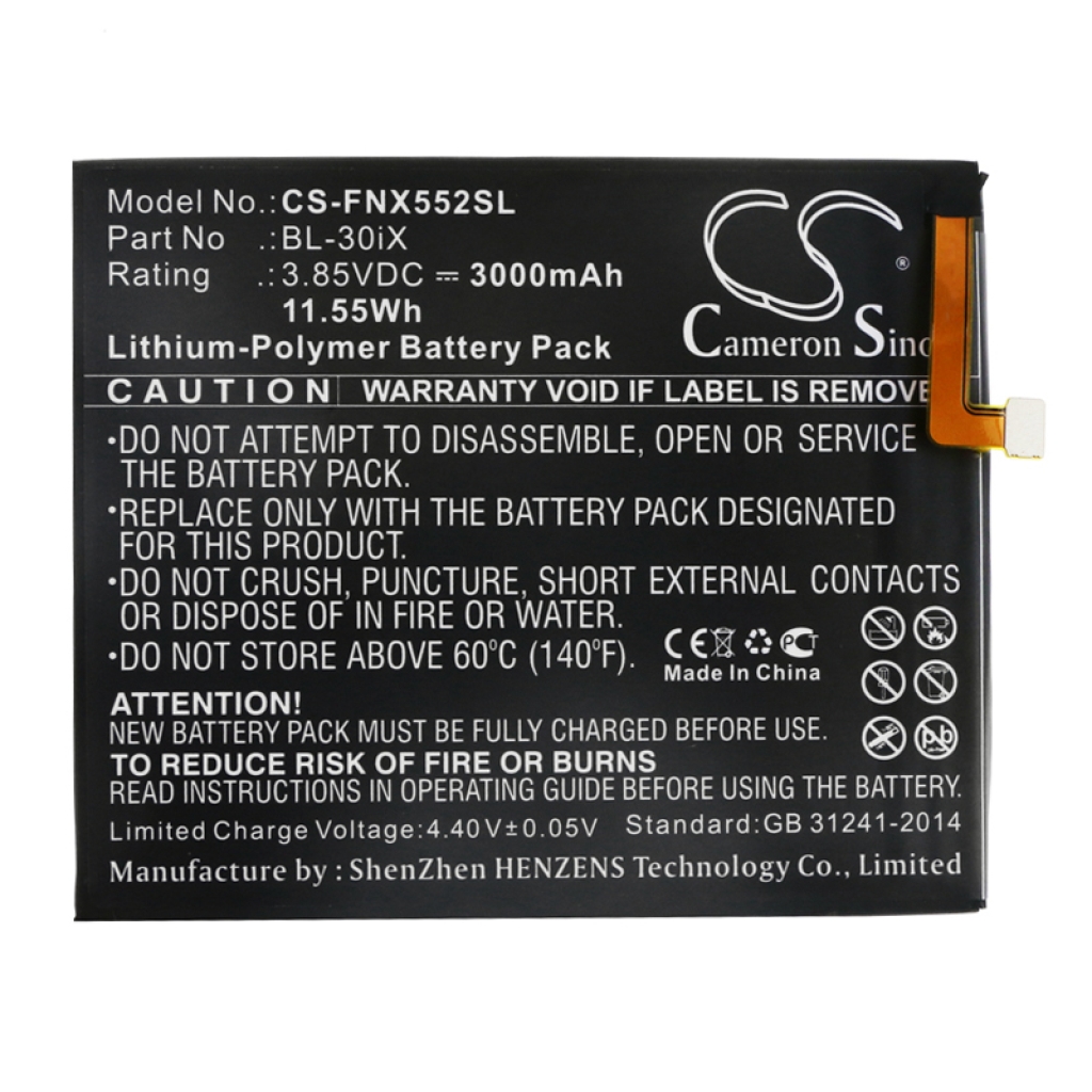 Batteria del telefono cellulare Infinix X552 (CS-FNX552SL)