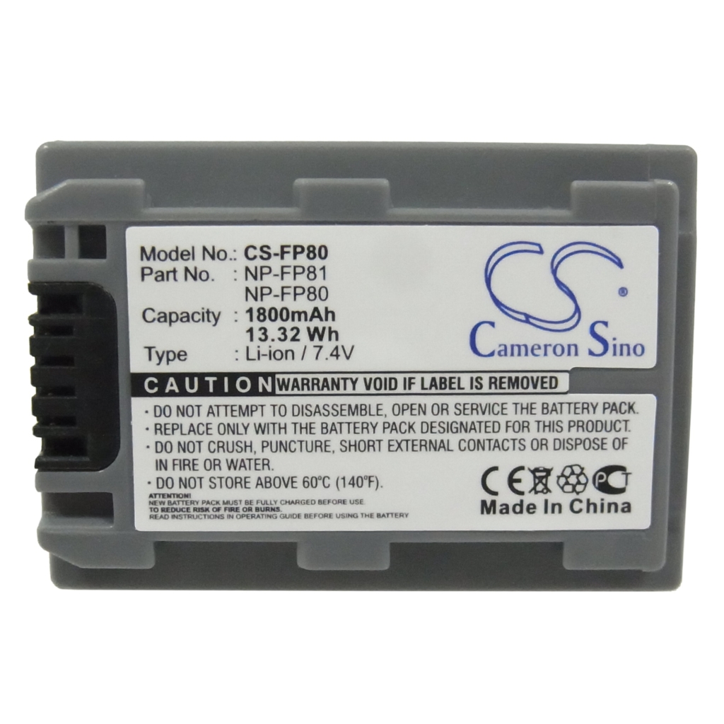 Camera Battery Sony DCR-DVD602E