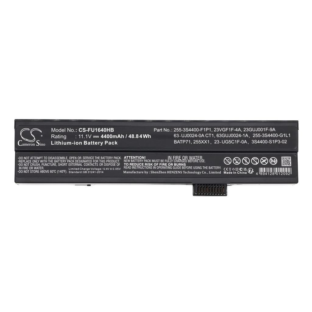 Maxdata Packard Bell Averatec Fujitsu-Siemens Gericom ... CS-FU1640HB