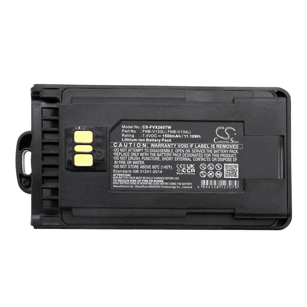 Battery Replaces FNB-V133Li