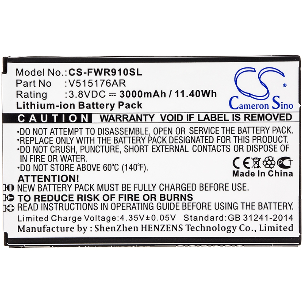 Batteria hotspot Franklin wireless CS-FWR910SL