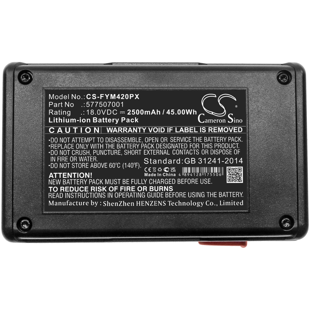 Sostituzione della batteria compatibile per Flymo 577507001,CCT250-3