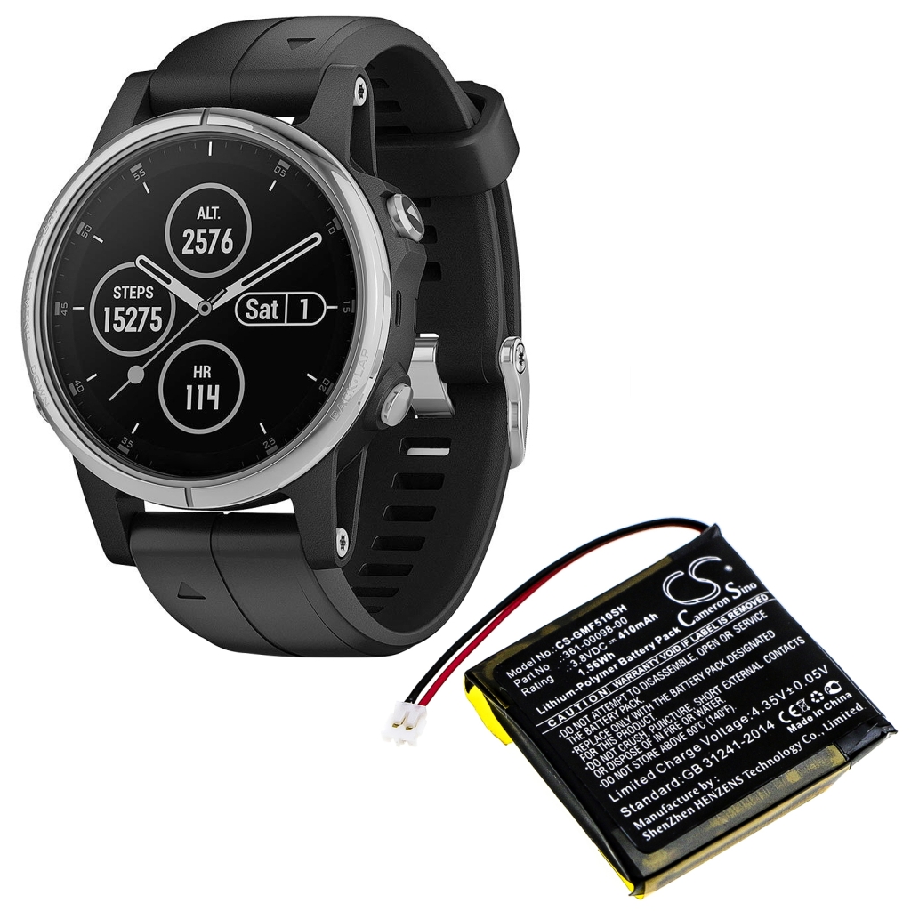 Batteria dello Smartwatch Garmin Fenix 5X Running (CS-GMF510SH)