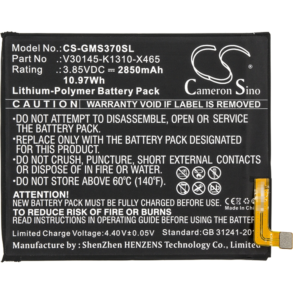 Batteria del telefono cellulare Gigaset GS370 (CS-GMS370SL)