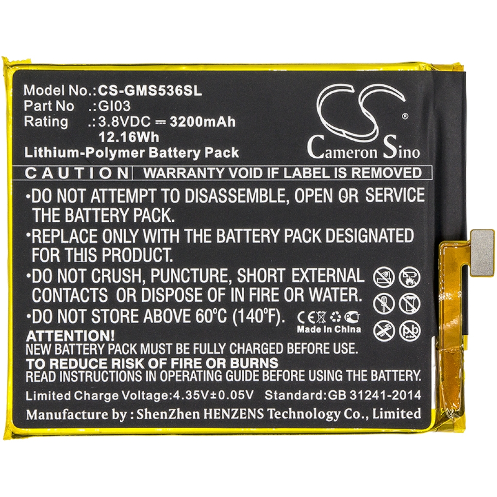 Batteria del telefono cellulare Gigaset GS53-6 (CS-GMS536SL)