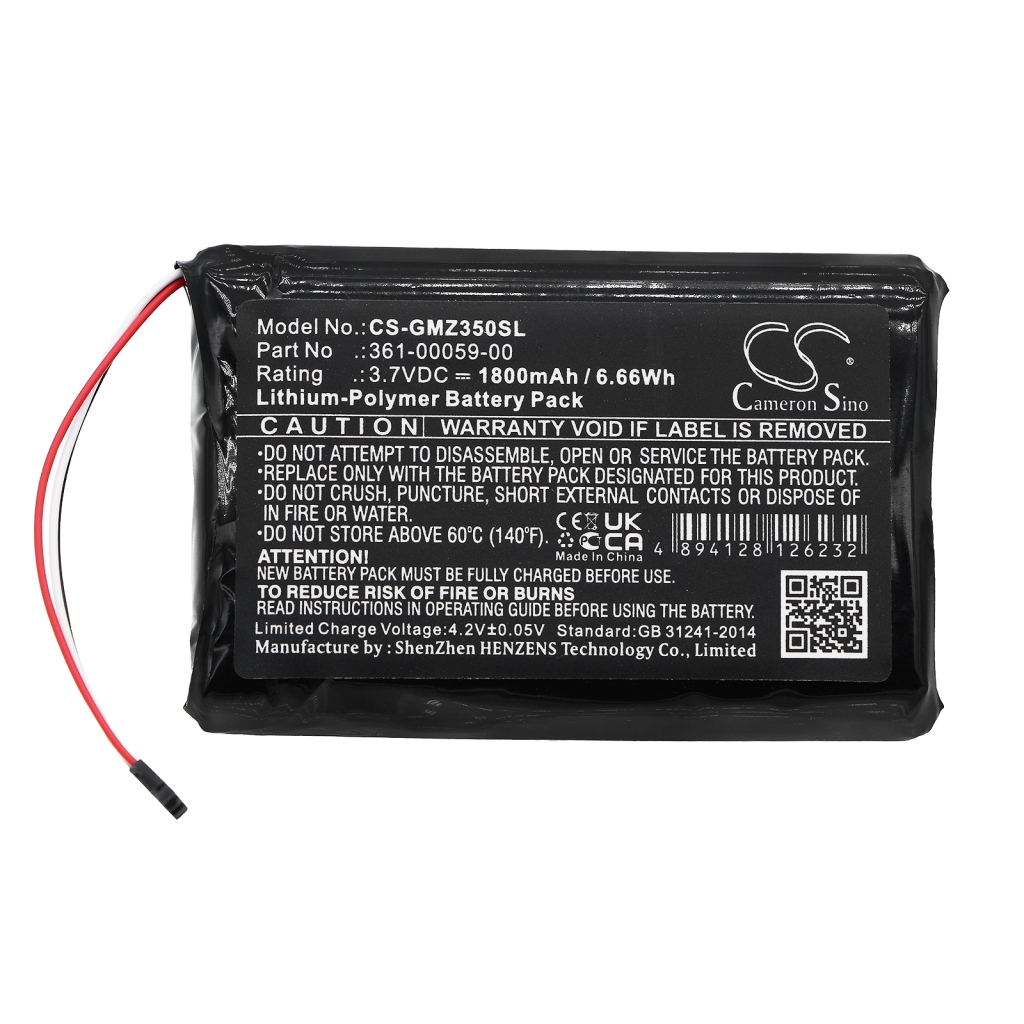 Batteria GPS, navigatore Garmin CS-GMZ350SL