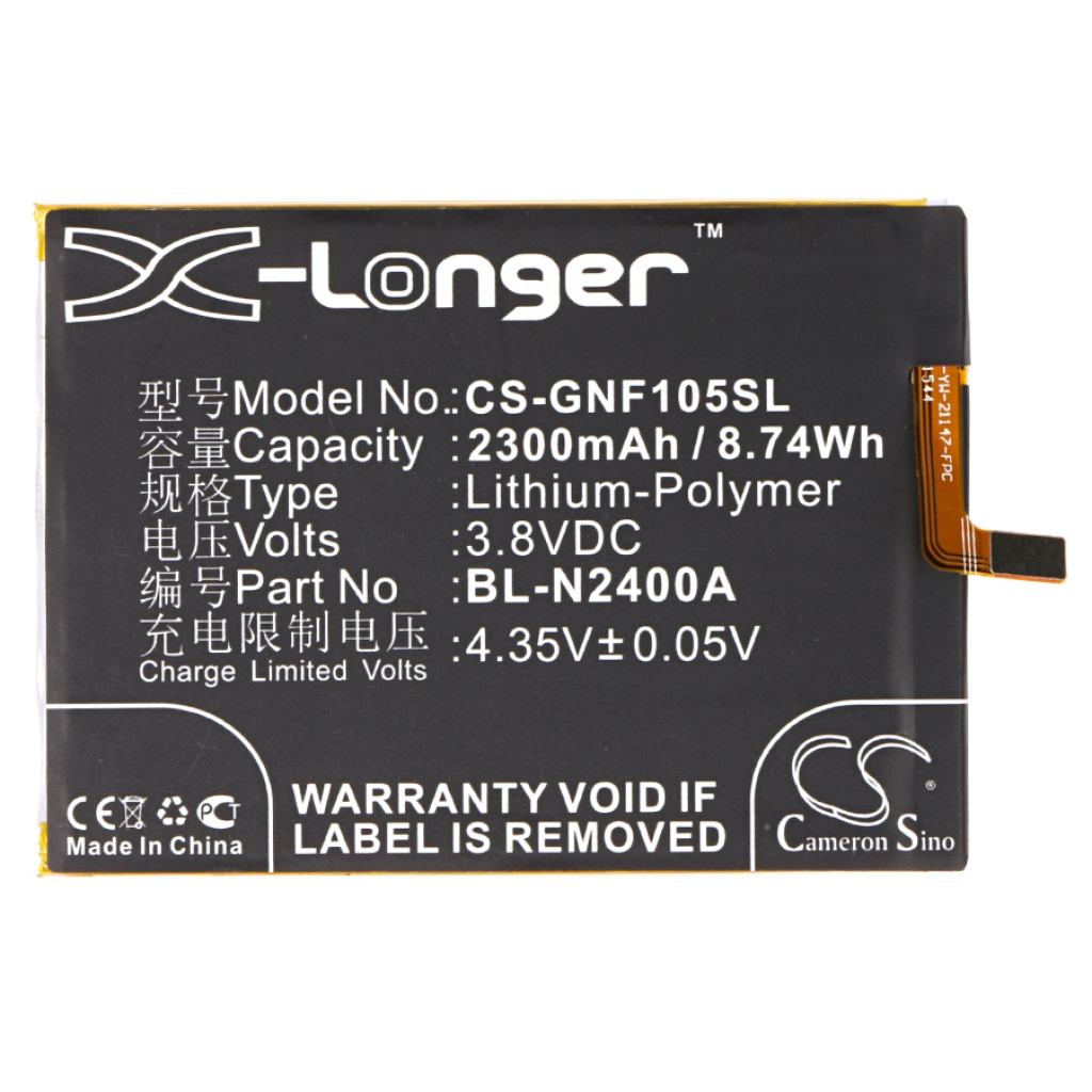 Batteria del telefono cellulare GIONEE F105 (CS-GNF105SL)