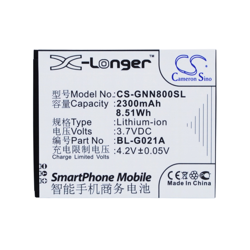 Batteria del telefono cellulare GIONEE GN708T (CS-GNN800SL)