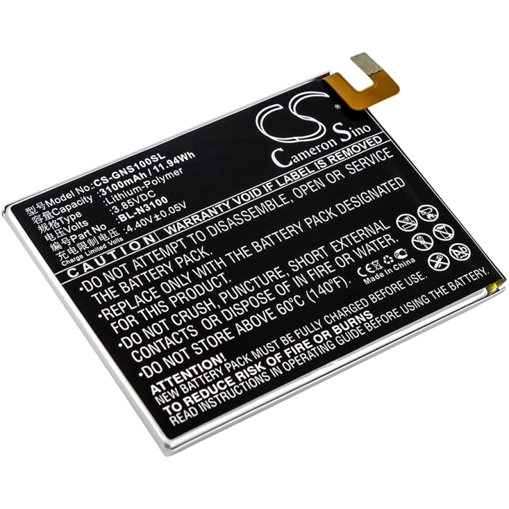 Batteria del telefono cellulare GIONEE Elife S10C (CS-GNS100SL)