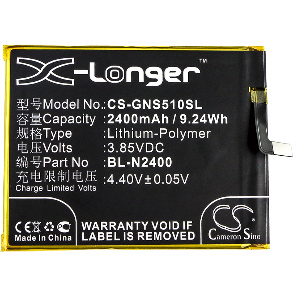 Batteria del telefono cellulare GIONEE GN9007 (CS-GNS510SL)