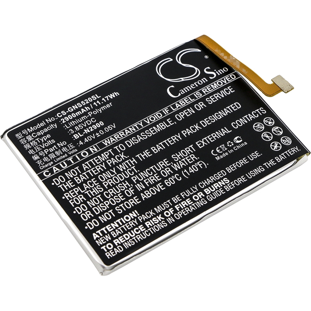 Batteria del telefono cellulare GIONEE S5 (CS-GNS520SL)