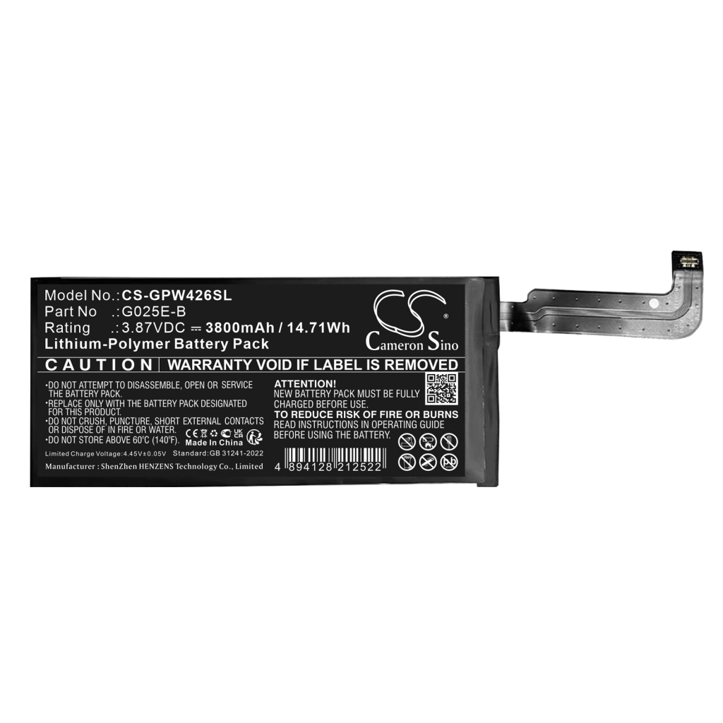 Batteria del telefono cellulare Google Pixel 4A 5G (CS-GPW426SL)