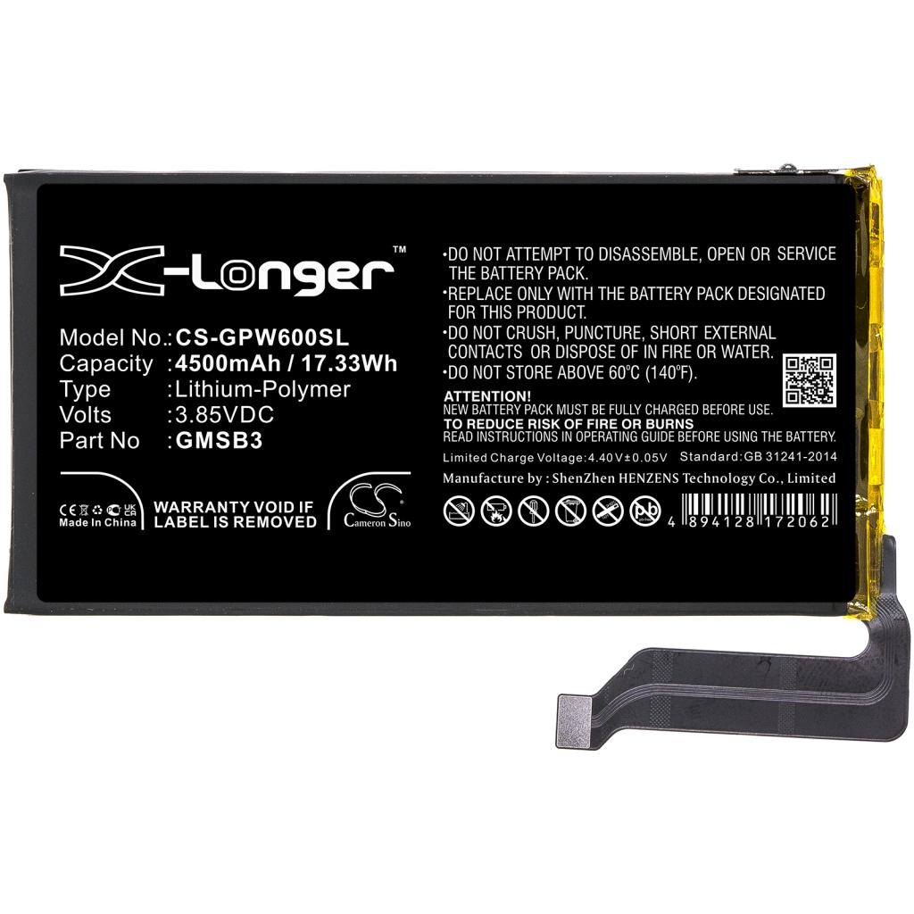 Batteria del telefono cellulare Google GB7N6 (CS-GPW600SL)